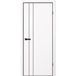 NEO 02 кромка металл черная с 4х сторон, с врезкой, FlyDoors